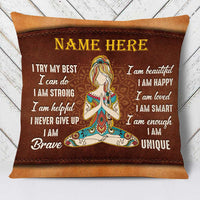 Personalized HIppie Girl Pillow DB14 81O34 thumb 1