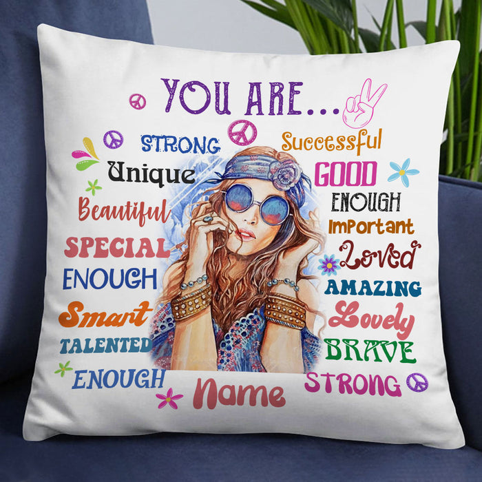 Personalized Hippie Girl You Are Pillow DB178 81O18 1