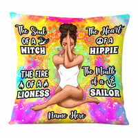 Personalized Hippie Girl Pillow DB14 87O58 thumb 1