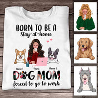Personalized Born To Be Dog Mom T Shirt DB14 26O58 thumb 1