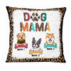 Personalized Dog Mom Leopard Pattern Pillow DB12 95O47 1