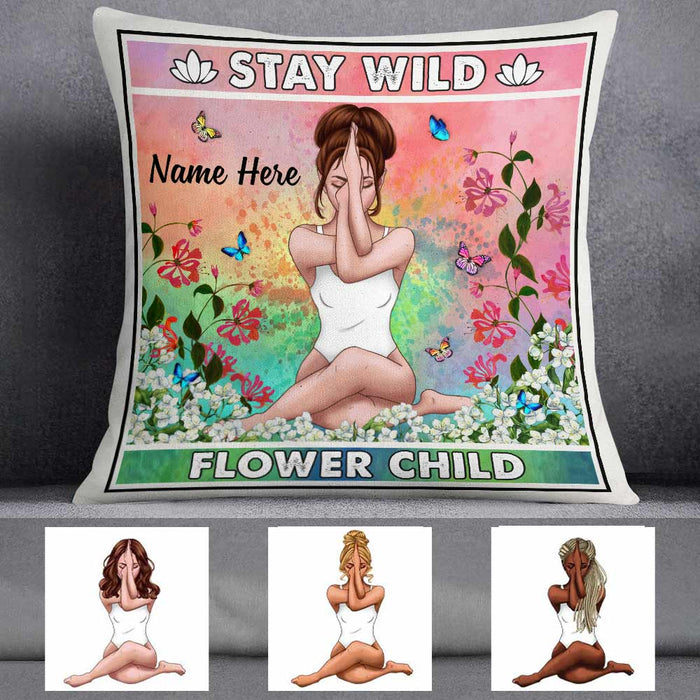 Personalized Hippie Stay Wild Pillow DB12 23O57 1