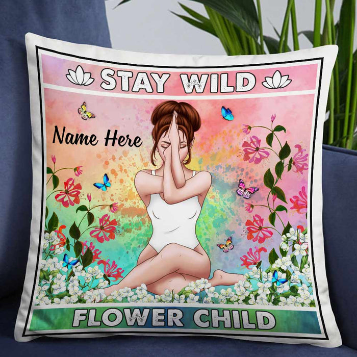 Personalized Hippie Stay Wild Pillow DB12 23O57 1