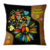 Personalized Hippie Mom Grandma Pillow DB16 26O53 thumb 1
