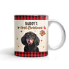 Personalized Dog Cat Photo First Christmas Mug NB131 95O57 1