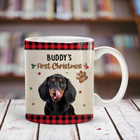 Personalized Dog Cat Photo First Christmas Mug NB131 95O57 thumb 1