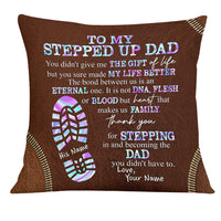 Personalized Stepped Up Dad Pillow DB177 30O19 thumb 1