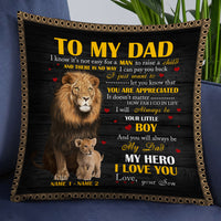 Personalized Dad Grandpa Lion Pillow DB178 95O19 thumb 1