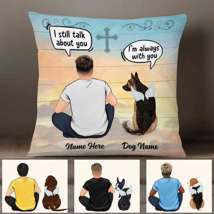 Personalized Dog Memo Conversation Dad Pillow DB22 95O58 1