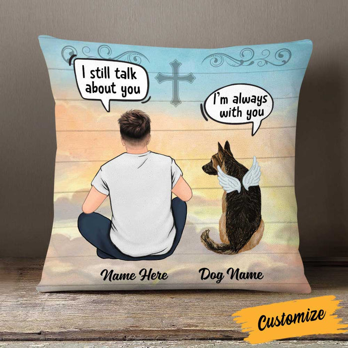 Personalized Dog Memo Conversation Dad Pillow DB22 95O58 1
