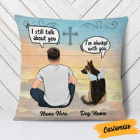 Personalized Dog Memo Conversation Dad Pillow DB22 95O58 thumb 1
