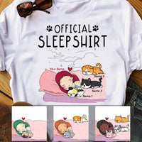 Personalized Cat Sleep Shirt T Shirt AP52 26O53 thumb 1