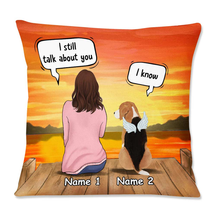 Personalized Dog Memo Conversation Pillow DB22 26O57 1