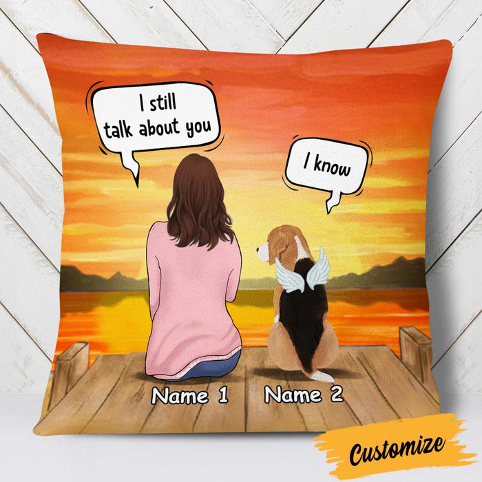 Personalized Dog Memo Conversation Pillow DB22 26O57 1