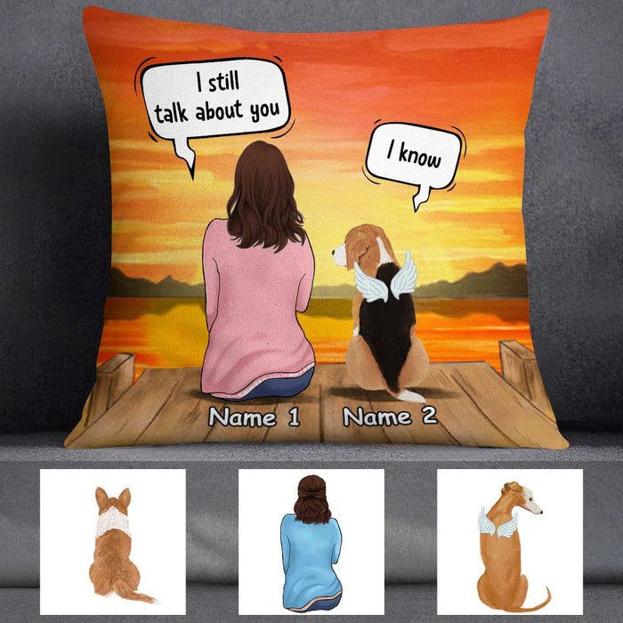Personalized Dog Memo Conversation Pillow DB22 26O57 1