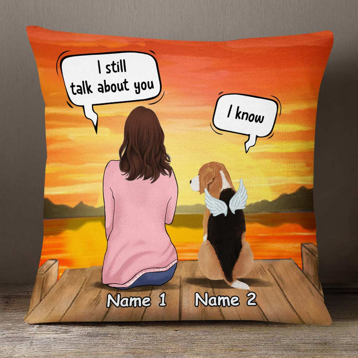 Personalized Dog Memo Conversation Pillow DB22 26O57 1