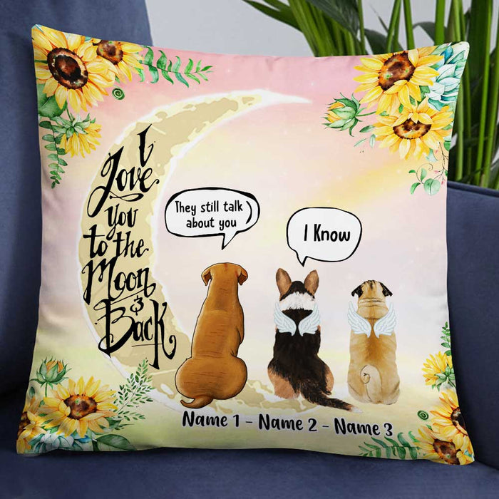 Personalized Dog Memo Conversation Pillow DB23 30O34 1