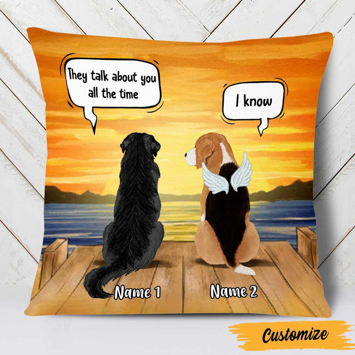 Personalized Dog Memo Conversation Pillow DB22 23O47 1