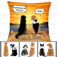 Personalized Dog Memo Conversation Pillow DB22 23O47 thumb 1