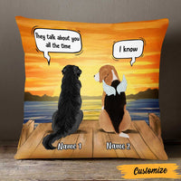 Personalized Dog Memo Conversation Pillow DB22 23O47 thumb 1