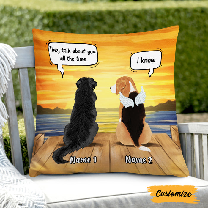 Personalized Dog Memo Conversation Pillow DB22 23O47 1
