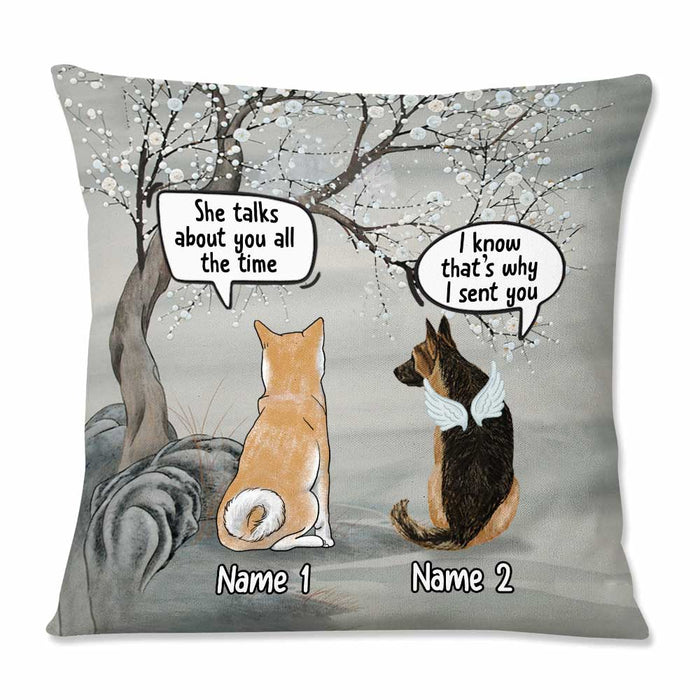 Personalized Dog Memo Conversation Pillow DB23 23O57 1