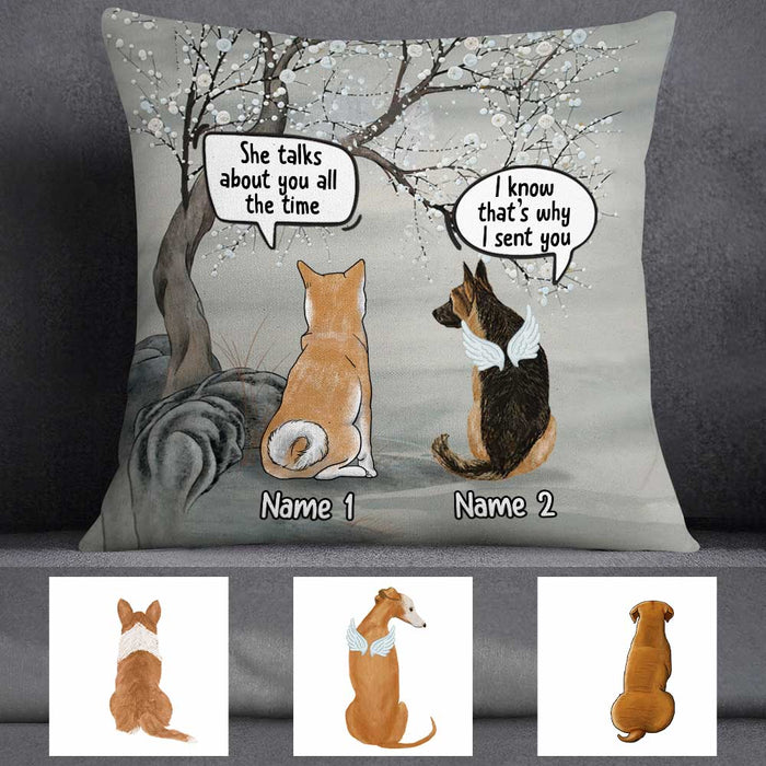 Personalized Dog Memo Conversation Pillow DB23 23O57 1