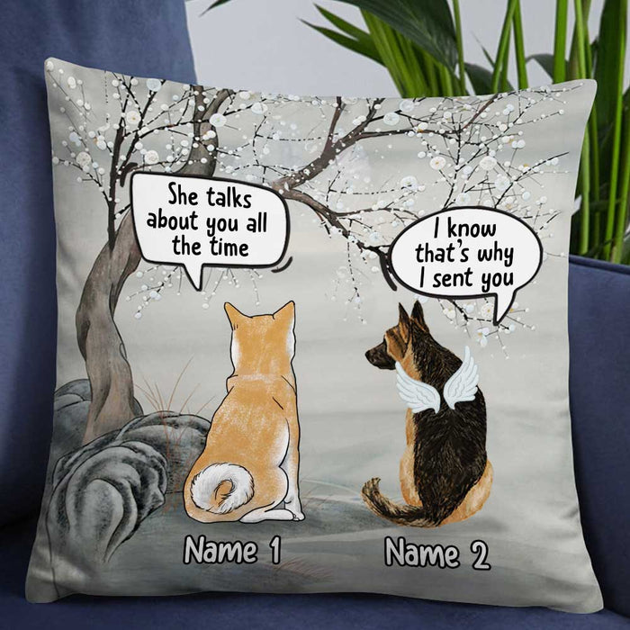 Personalized Dog Memo Conversation Pillow DB23 23O57 1