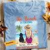 Personalized Dog Mom At Beach T Shirt JN84 95O58 1