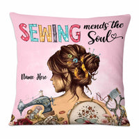 Personalized Girl Love Sewing Pillow DB33 81O58 thumb 1