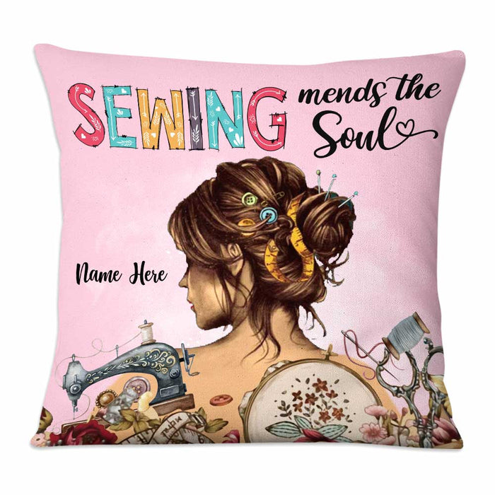 Personalized Girl Love Sewing Pillow DB33 81O58 1
