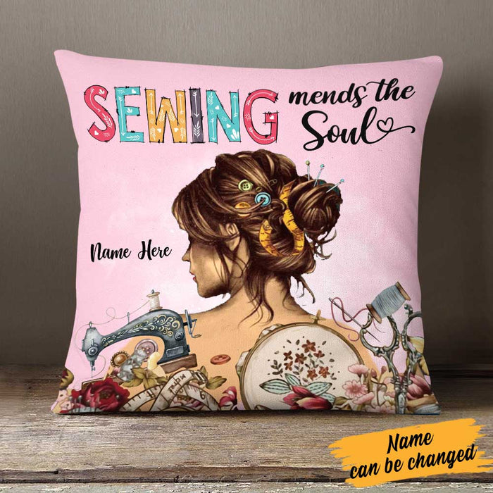 Personalized Girl Love Sewing Pillow DB33 81O58 1