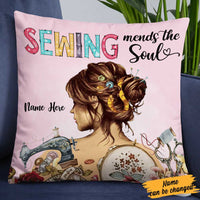 Personalized Girl Love Sewing Pillow DB33 81O58 thumb 1