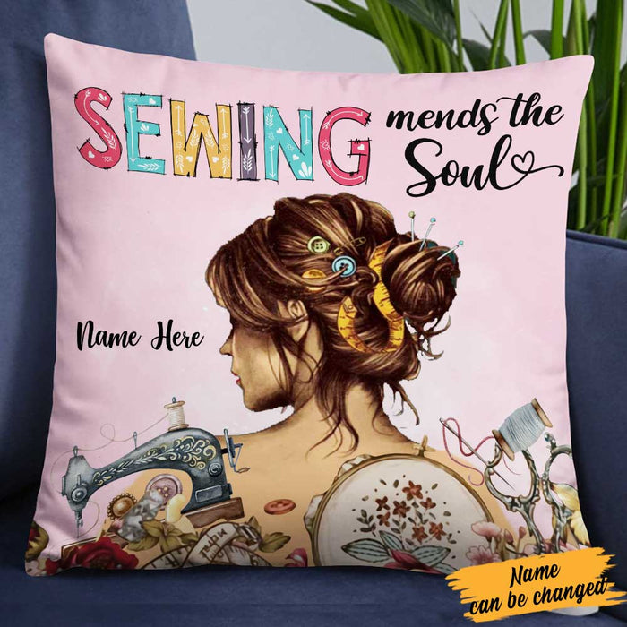 Personalized Girl Love Sewing Pillow DB33 81O58 1