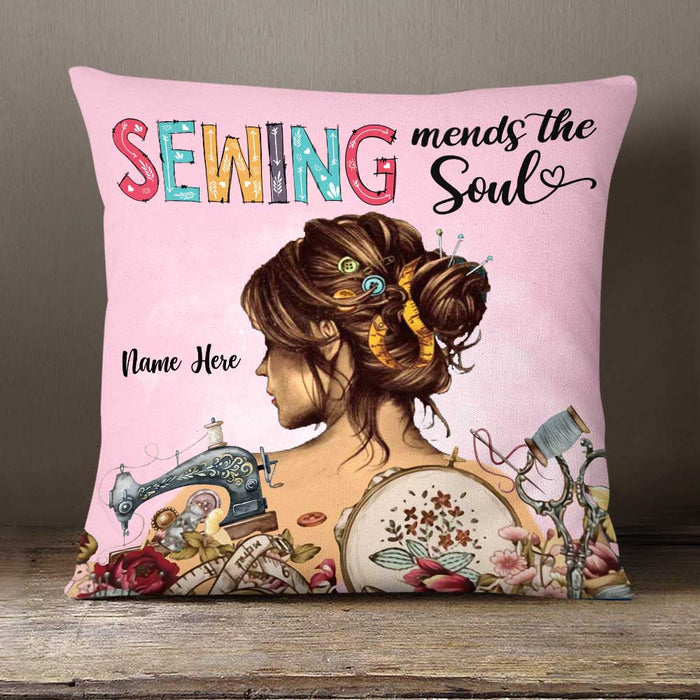 Personalized Girl Love Sewing Pillow DB33 81O58 1