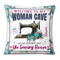 Personalized Love Sewing Woman Cave Pillow DB31 87O23 thumb 1