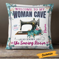 Personalized Love Sewing Woman Cave Pillow DB31 87O23 thumb 1