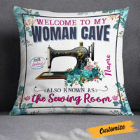 Personalized Love Sewing Woman Cave Pillow DB31 87O23 thumb 1