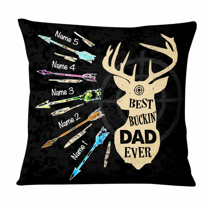 Personalized Deer Hunting Dad Grandpa Pillow DB15 81O47 1