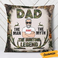 Personalized Deer Hunting Dad Grandpa Pillow DB15 87O57 thumb 1