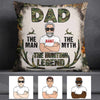 Personalized Deer Hunting Dad Grandpa Pillow DB15 87O57 1