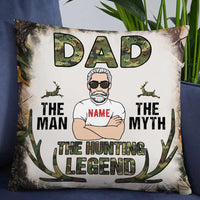 Personalized Deer Hunting Dad Grandpa Pillow DB15 87O57 thumb 1