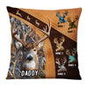 Personalized Deer Hunting Dad Grandpa Pillow DB15 95O36 1