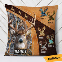 Personalized Deer Hunting Dad Grandpa Pillow DB15 95O36 thumb 1