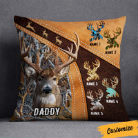 Personalized Deer Hunting Dad Grandpa Pillow DB15 95O36 thumb 1