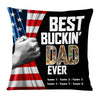 Personalized Deer Hunting Dad Pillow DB16 87O53 1