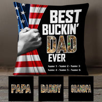 Personalized Deer Hunting Dad Pillow DB16 87O53 thumb 1