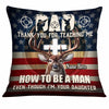Personalized Deer Hunting Dad Pillow DB17 87O34 1