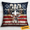Personalized Deer Hunting Dad Pillow DB17 87O34 thumb 1