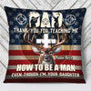 Personalized Deer Hunting Dad Pillow DB17 87O34 thumb 1